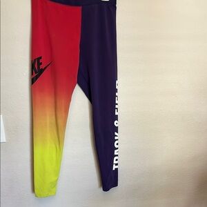 Nike colorful track and field  Athletic Wear leggings